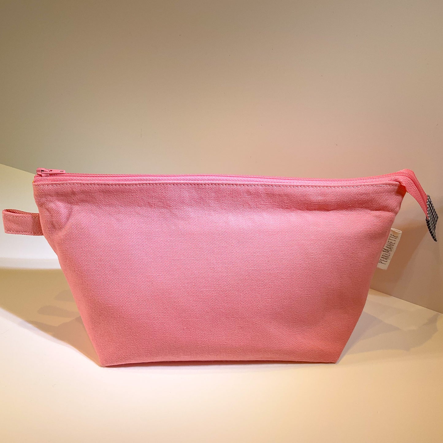 Esme Project Bag - Small - Big Sur Pink Canvas/Quilting Cotton