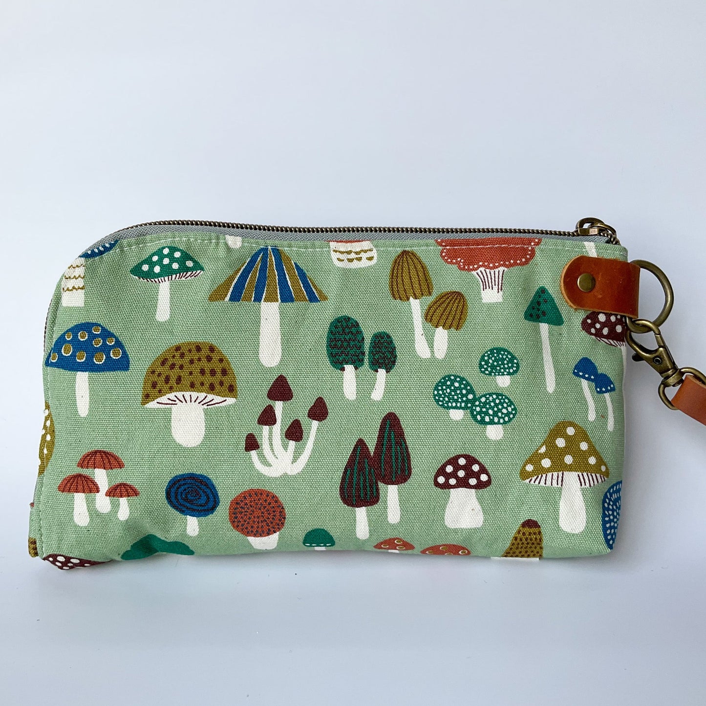 Yarrow Wristlet - Mushrooms on Sage #1