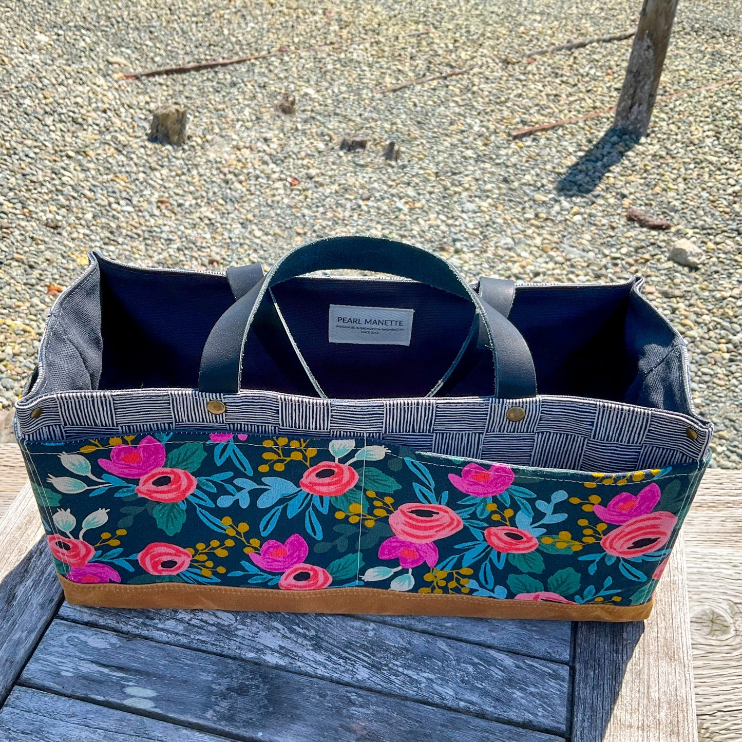 Gus Tool Bag - Navy Floral combo